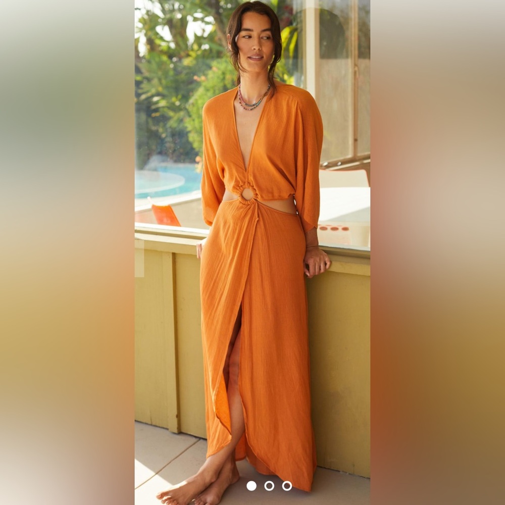 NWT Anthropologie size XS cover up maxi dress